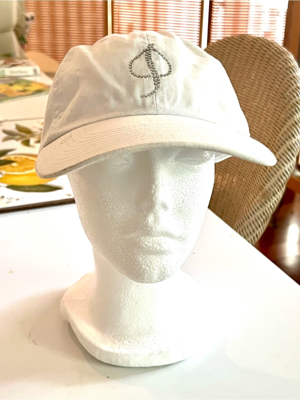 ASPEN COLORADO Adjustable Baseball Cap White Bling Logo Excellent Condition